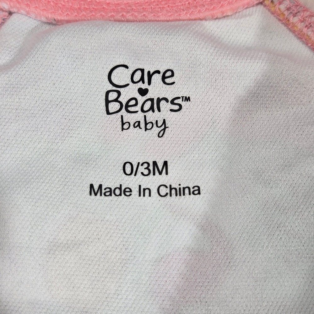 Care Bears Swimsuit Girls 0/3M Tropical Ruffle Long Sleeve Rash Guard - Picture 4 of 11